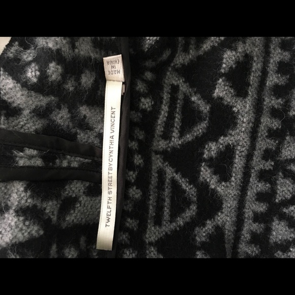 Cynthia Vincent print drape jacket/sweater - Picture 3 of 5